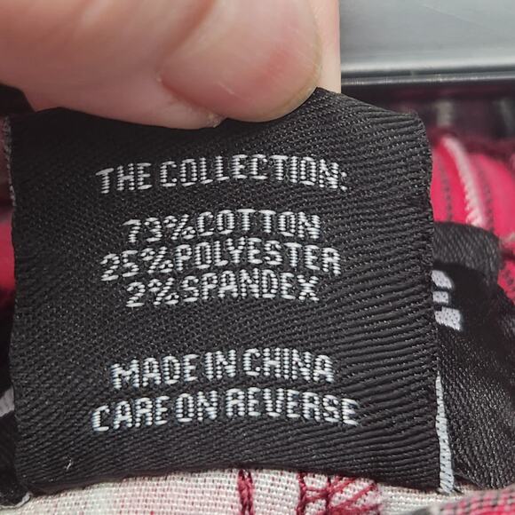 Love Love Love Y2K Red Plaid Grunge Faux Cargo Plus Joggers Pants Women's 3X - Picture 4 of 12